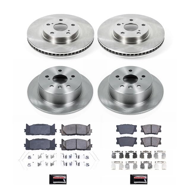 PowerStop Z17 Replacement Brake Pad & Rotor Kit Front & Rear KOE6480