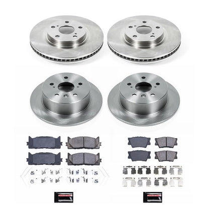 PowerStop Z17 Replacement Brake Pad & Rotor Kit Front & Rear KOE6480