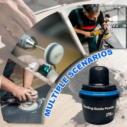 Guide Coat Auto Body, Black Dry Guide Coat Auto Body for Auto Body Sanding, Highlights Scratches, Pinholes & Low Spots, Moisture-Resistant Cap, Wet & Dry Sanding Compatible (150g)