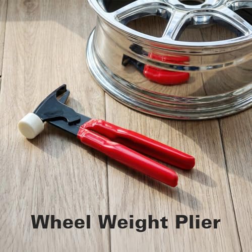 CKAuto Wheel Balancing Weight Pliers/Hammer for Clip-On Weights - size: upgraded