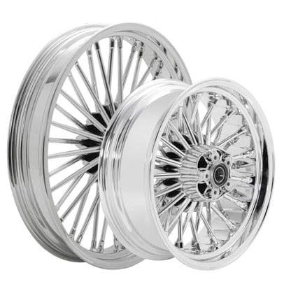 TOFR 21x3.5 16x5.5 Chrome Front Rear Wheels For Harley Dyna FXDB FXD 08-17 - color: 21x3.5 16x5.5 Chrome, size: Dyna 2008-2017