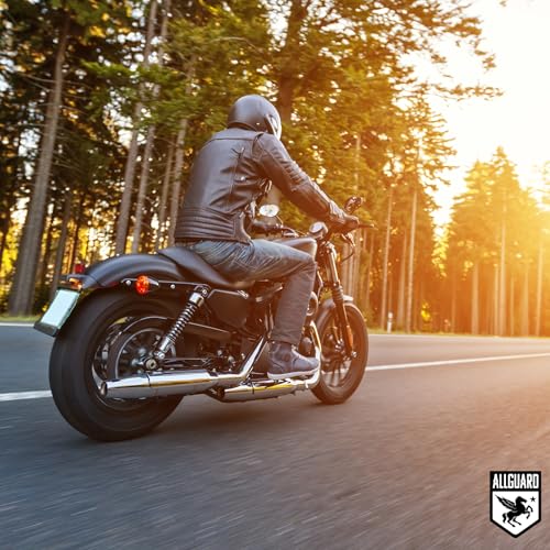 Platinum Shield Motorcycle Cover, Heavy Duty Polyester with Inner Fleece Lining, Protects from Rain, Sun, UV & More (Fits Length: 80" - 89") - size: Fits 80" - 89"