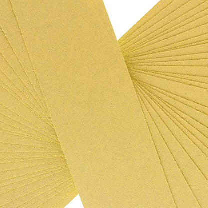 Dura-Gold 80 Grit Gold Pre-Cut PSA Longboard Sandpaper Sheets, Box of 20 - size: 80-Grit