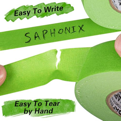Green Painters Tape 0.94 inch x 60 Yard 6 Rolls Automotive Masking Tape Heat Resistant No Residue Multi-Purpose Painter Tape for Auto Refinish Painting Car Detailing, Walls, DIY Crafts Arts - size: 0.94in-6Rolls