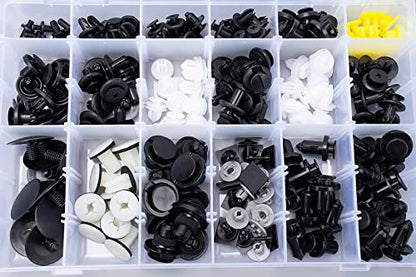 190pcs for Subaru Body Interior and Exterior Retainer Fastener Clip Assortment 19 Most Popular Sizes & Applications