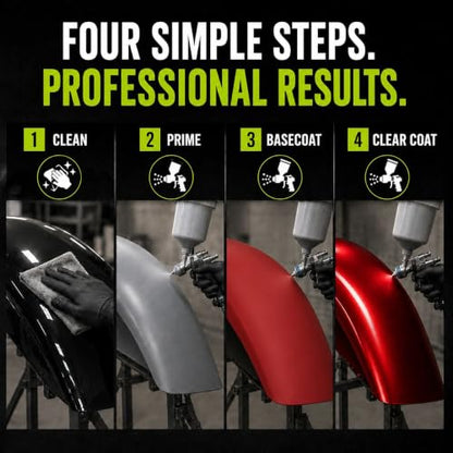LiME LiNE 2K Clear Coat - 1.25 Quart Automotive Paint Kit with Hardener - 4:1 Mix Ratio, High Gloss Top Coat for Cars, Trucks, and Motorcycles - color: Clear