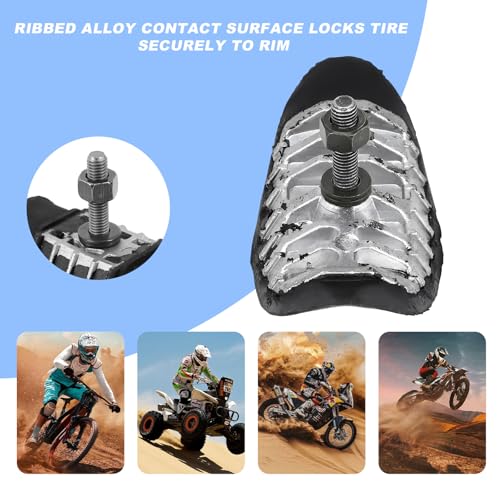 KVAEY Motorcycle Wheel Rim Lock, 1.6" Tire Clamp Wheel Lock with Molded Rubber Stoppers Prevent Inner Tube Wear, Motorcycle Rim Lock Replacement for Motocross Dual Sport Dirt Bike (2.15", 2PCS) - size: 2 PCS, style: 2.15"