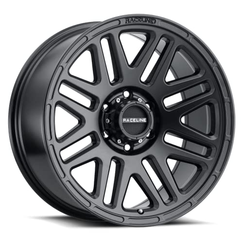 Raceline Wheels 944B OUTLANDER Wheel Black 17X8.5"6X135 Bolt Pattern +18mm Offset/(5.46"B/S) Aluminum Passenger Car Wheels, Full Size Replacement Black Car Rims - color: Satin Black, size: 17X8.5 Inches, 6X135, +18/5.46"