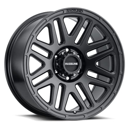 Raceline Wheels 944B OUTLANDER Wheel Black 17X8.5"6X135 Bolt Pattern +18mm Offset/(5.46"B/S) Aluminum Passenger Car Wheels, Full Size Replacement Black Car Rims - color: Satin Black, size: 17X8.5 Inches, 6X135, +18/5.46"