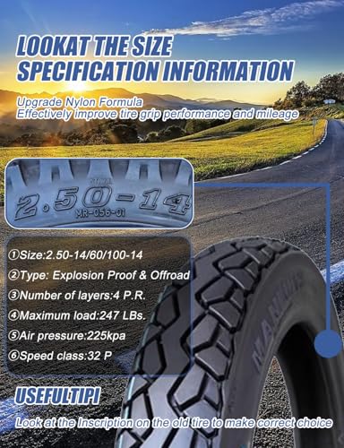 60/100-14 Dirt Bike Tire and Inner Tube