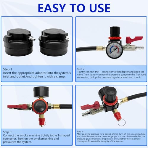 ZKTOOL 19PC Turbo System Leakage Tester Kit ; Turbo Boost Leak Tester Set