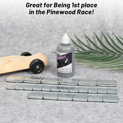 Pinewood Weights Kit with 24 Iron Weights & Graphite Powder