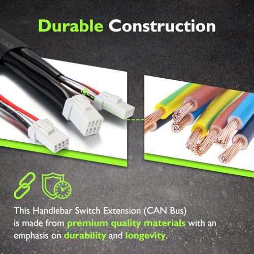 Mofun 14" Handlebar Wiring Extension Fit for Harley Softail Touring - style: 14"