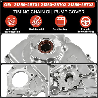 1.6L Oil Pump Timing Chain Cover for Hyundai Accent 2012-2020 - size: YB008
