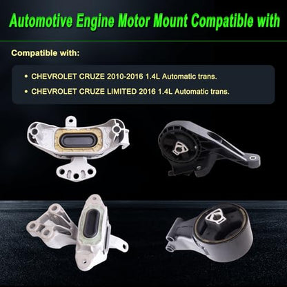 Engine Motor Mount fit Chevy Cruze 2010-2016 1.4L Automatic Trans. - size: 2010-2016 1.4L Auto Cruze Limited
