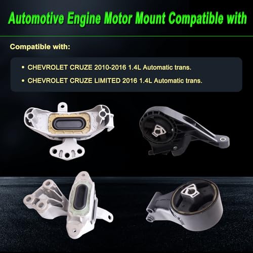 Engine Motor Mount fit Chevy Cruze 2010-2016 1.4L Automatic Trans. - size: 2010-2016 1.4L Auto Cruze Limited