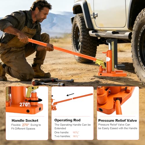 YATOINTO Toe Jack 5 Ton/10 Ton, Hydraulic Jack, Floor Jack Seal Kit for Construction Landscaping Farm Projects