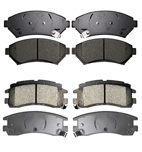 Replacement for Front and Rear Ceramic Brake Pads Kit Chevy Impala BUICK LeSabre 3.8L - style: D699-D698