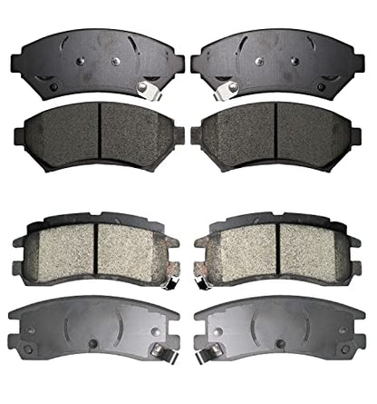Replacement for Front and Rear Ceramic Brake Pads Kit Chevy Impala BUICK LeSabre 3.8L - style: D699-D698