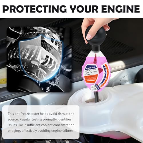 2026 New Antifreeze Tester Automotive,Professional Accurate Coolant Tester with ℉/℃ Display,Portable Engine Antifreeze Testers for Coolant for Winter Freeze & Summer Boil Point