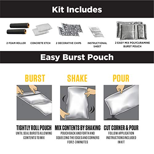 Rust-Oleum RockSolid Garage Floor Coating Kit, Modern Greige, 2.5 Car Kit - color: Modern Greige, size: 2.5 Car