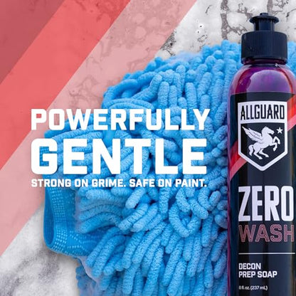ZERO Wash - Strip Wash & Decontamination Soap - Deep Cleaning Removes Tough Contaminants, Old Car Waxes, & Sealants - Superior Surface Prep Boosts Coating Bond & Strength - Car Shampoo & Wax Remover