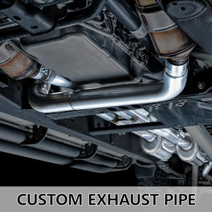 A-KARCK U Bend Exhaust Pipe 3.0'' OD, 180 Degree Stainless Steel Exhaust Tube Mandrel Bend - size: 3.0", style: 180 Degree