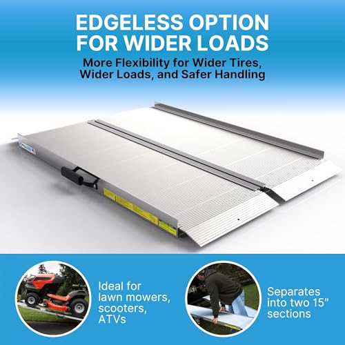 EZ-Access Traverse Aluminum Singlefold Folding Ramp, Silver, 4 ft, ATVs - size: 4 Foot, style: Singlefold