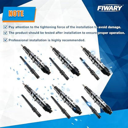 0445120050 0986435562 6Pcs Diesel Injectors W/Tube For Ram 2500 3500 6.7L