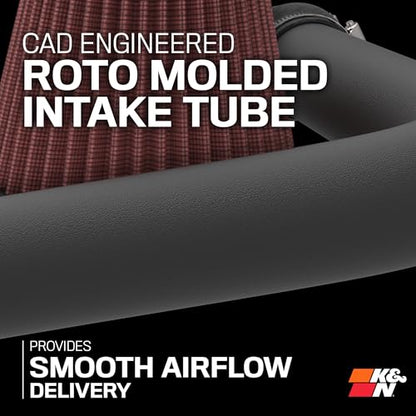 K&N Cold Air Intake System: High-Flow Air Filter, Increase Performance & Towing: Compatible with 2004-2014 TOYOTA: Tacoma, 57-9025 - style: 50 State Legal