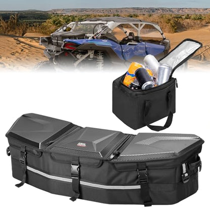 KEMIMOTO X3 Cargo Storage Bag, Upgraded UTV ATV Bed Box Rear Rack Toolbox Trunk Cooler Bag, Compatible with Can am Maverick X3, Commander, Outlander (except 6x6), Renegade, OEM Replace 715002923 - color: Black