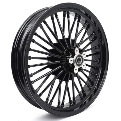 TOFR 19x2.5 18x3.5 Fat Spoke Black Wheels For Harley Sportster XL883N 10-22 - size: Front:19x2.5 Rear:18x3.5