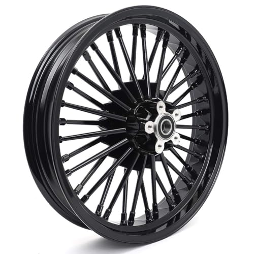 TOFR 19x2.5 18x3.5 Fat Spoke Black Wheels For Harley Sportster XL883N 10-22 - size: Front:19x2.5 Rear:18x3.5