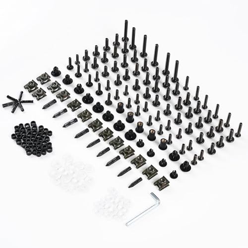 Fairing Bolt Kit for Honda CBR1000RR 2004-2011 Body Kits Screws Nuts-Black - color: Black