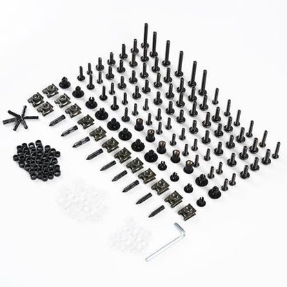 Fairing Bolt Kit for Honda CBR1000RR 2004-2011 Body Kits Screws Nuts-Black - color: Black