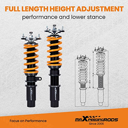 maXpeedingrods T6 Upgraded Coilover for BMW 3 Series E46 1998-2007 - color: Gold