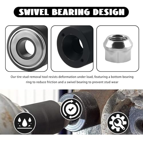 2PCS Wheel Stud Installer Tool OEM#22800,Heavy Duty Wheel Stud Removal Tool Kit Includes 3/4" Wheels Lug Nuts M12×1.25/M12×1.5/M14×1.5,Lug Studs Installer Tools Car Accessories