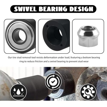 2PCS Wheel Stud Installer Tool OEM#22800,Heavy Duty Wheel Stud Removal Tool Kit Includes 3/4" Wheels Lug Nuts M12×1.25/M12×1.5/M14×1.5,Lug Studs Installer Tools Car Accessories