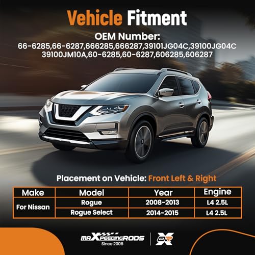 maXpeedingrods Front Left and Right CV Axle Shaft for Nissan Rogue 66-6285 - size: for 66-6285