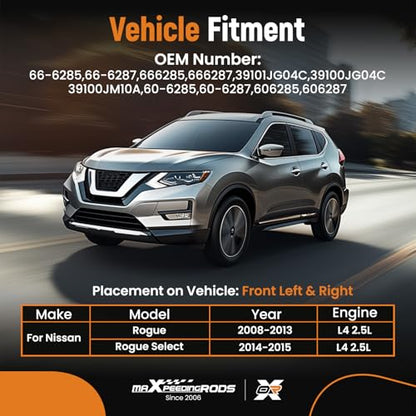 maXpeedingrods Front Left and Right CV Axle Shaft for Nissan Rogue 66-6285 - size: for 66-6285