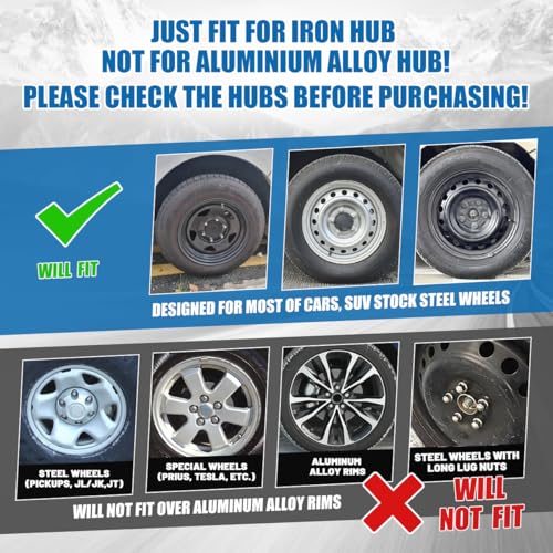 Winjet 14'' Set of 4 Universal Hubcaps Wheel Cover Replacement R14 Hub Caps,PP Material Universal Wheel Rim Cover,Auto Tire Replacement Exterior Cap (14 Inch,Set of 4,Matte Black) - color: Matte Black(5181-BP-14), size: 14 inch