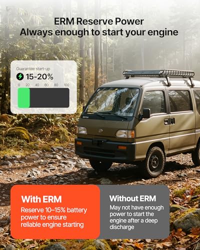 VEVOR 12V 60Ah LiFePO4 Dual Purpose Battery, 800CCA BCI Group 24 Deep Cycle & Starter Lithium Battery, Built-in Smart BMS, Automotive Start-Stop for RV, Marine, Trolling Motor, Car & Engine Starting - style: Group 24 60Ah 800CCA