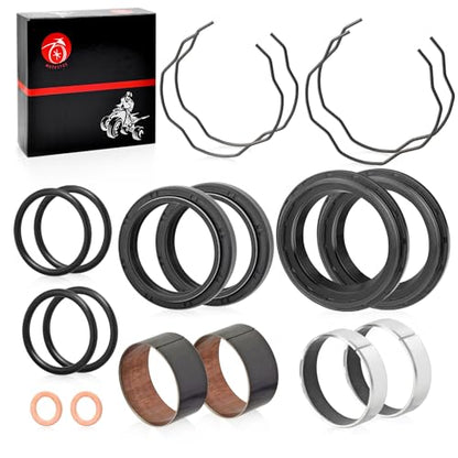Fork Bushing Dust Oil Seals Kit For Yamaha V-Star 650 950 1100 1300 XVS650 XVS950 XVS1100 XVS1300 MT07 FZ07 XSR 700
