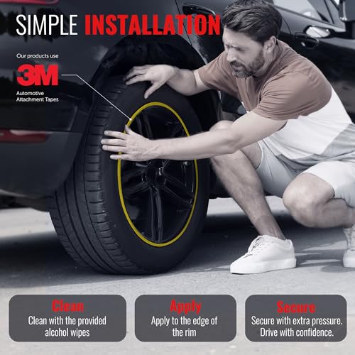 RIMiQ PROTECTiQ Universal Wheel Protection - Fits Up to 24" Rims - Yellow - color: Yellow