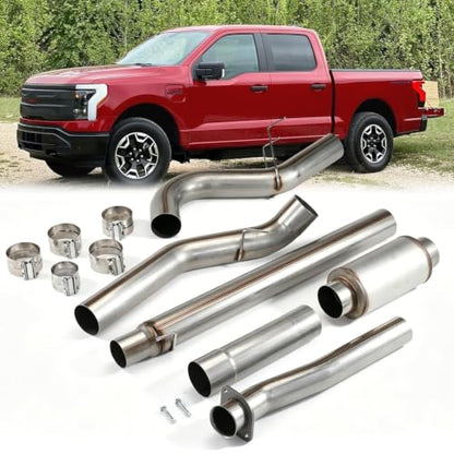 Stainless Steel Exhaust Pipes for 2020-2022 Ford F-250 F-350 F-450 SuperDuty 6.7L 5" Powerstroke Diesel - size: for 2020-2022 Ford F250 F350 F450