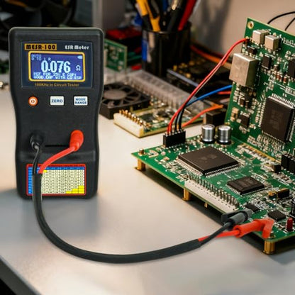 Signstek MESR-100 V2 ESR Meter, Capacitor Tester/Low Ohm Meter 0.01R-100R