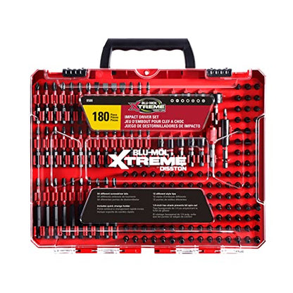 Disston BLU-MOL Xtreme 180 Piece Impact Driver/Screwdriver Bit Set E0100501 - style: Screw Driver Bit Set / 180 Piece Set