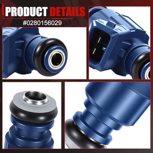 0280156029 Fuel Injectors Set of 6 Compatible with 2001-2003 Ranger 3.0L - color: F-0280156029