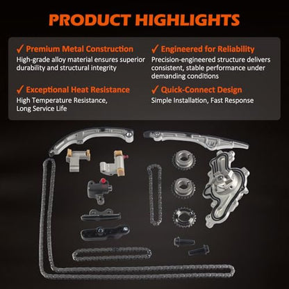 Timing Chain Kit Water Pump for 3.5L Edge Taurus Flex CX9 6 MKX MKZ MKS - color: For Flex Taurus Edge MKX MKS MKT MKZ 07-10 3.5L