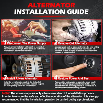Alternator 11150 130A for Odyssey 2005-2007/Ridgeline 2006-2008 - size: 11150
